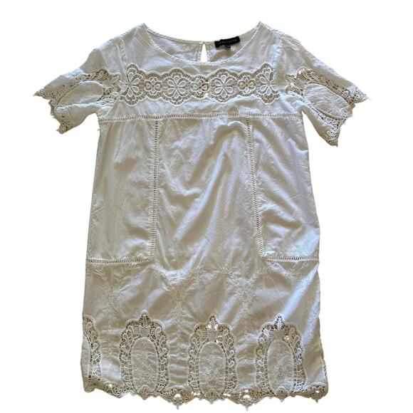 Sanctuary White Cotton Dress Size Medium - Picture 1 of 4